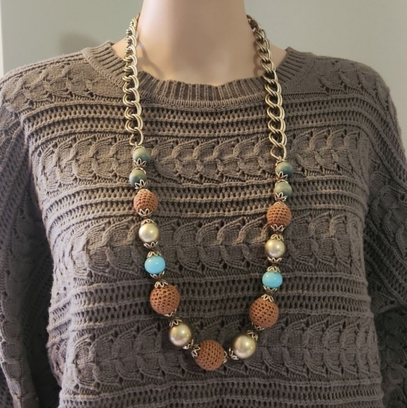 *Vintage* LIZ CLAIBORNE Statement Necklace - Picture 1 of 6